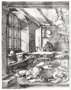 San Girolamo nel suo studio, 1514 da Albrecht Dürer